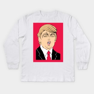 DONALD TRUMP Kids Long Sleeve T-Shirt